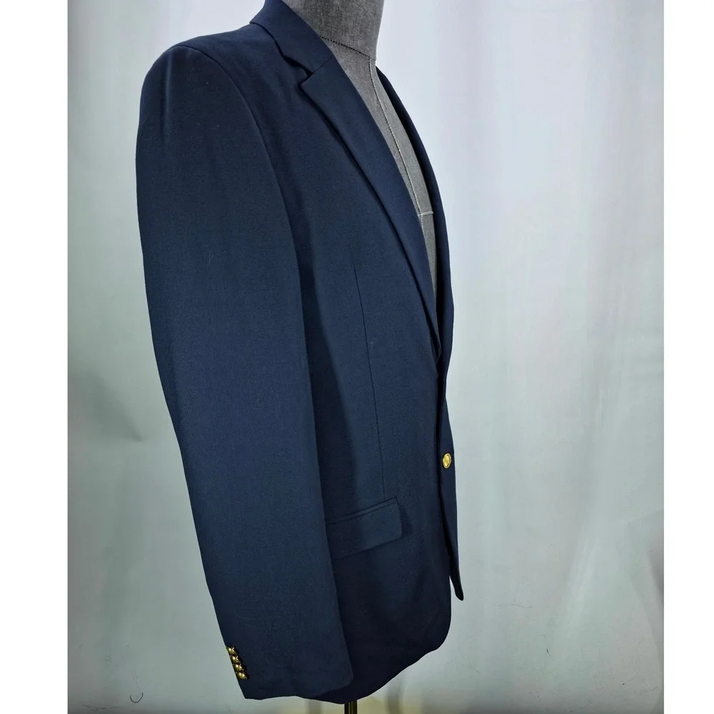 Nautica Sport Coat Mens 40L Navy Branford‎ Suit Quiet Luxury Business Casual NWT
